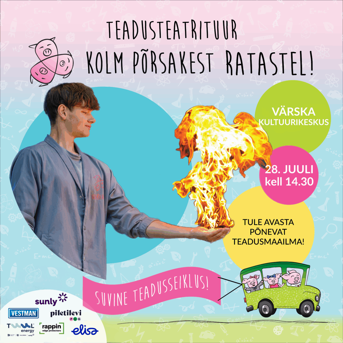 kolm põrsakest plakat